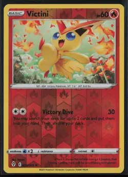 Victini 020/203 Pokemon Evolving Skies Rare Near Mint Reverse Holo - Image 1