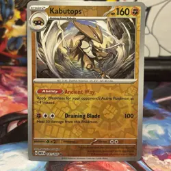 Pokemon Card Kabutops Pokemon 151 Scarlet & Violet Reverse Holo 141/165 NM - Image 1