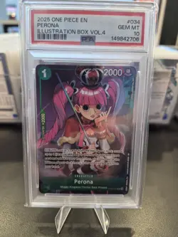 Perona #034 Holo Rare | 2025 One Piece Illustration Box Vol.4 | PSA 10 GEM MT - Image 1