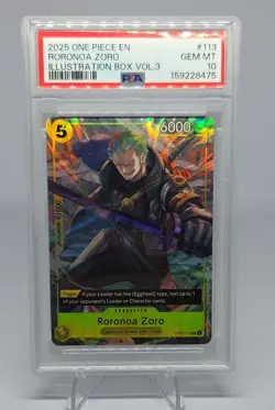 Roronoa Zoro (Illustration Box Vol.3) OP07-113 One Piece Promotion Cards Foil - Image 1