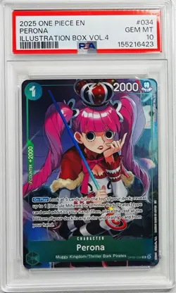 2025 One Piece Illustration Box Vol.4 Perona #034 PSA 10 GEM MINT - Image 1