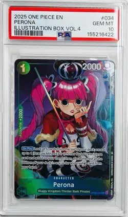 2025 One Piece Illustration Box Vol.4 Perona #034 PSA 10 GEM MINT - Image 1