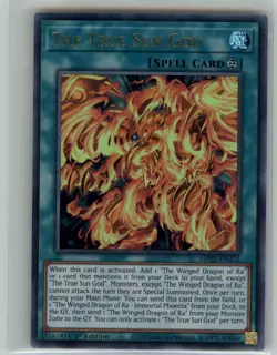 The True Sun God MP22-EN275 Ultra Rare 2022 Tin of the Pharaoh's Gods Yu-Gi-Oh - Image 1