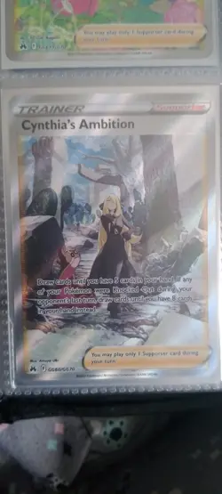 Pokemon TCG - Cynthia's Ambition - GG60/GG70 - Crown Zenith - Galarian Gallery - Image 1