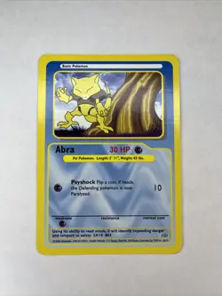 Pokemon funskool card (Vintage)Abra 2004 Nintendo Creatures - Image 1