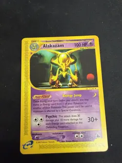 Pokemon Alakazam Tcg Rare Non-holo Card 2/144 Skyridge 2003 LP-NM - Image 1