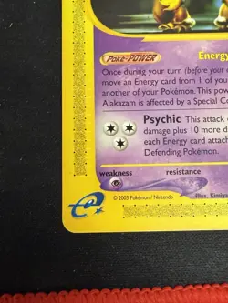 Pokemon Alakazam Tcg Rare Non-holo Card 2/144 Skyridge 2003 LP-NM - Image 5