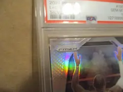2024-25 PANINI PRIZM LEBRON JAMES #130 SILVER PRIZM PSA 10 GEM MINT CHALK TOSS! - Image 5