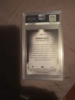 2025 Bowman Chrome Andrew Salas Spotlights SP Insert PSA 9 - Image 2