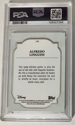 2024 Topps Disney Chrome ALFREDO LINGUINI Purple Green Pulsar Card /150 PSA 9 - Image 3