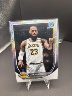 LeBron James Chrome Mojo Refractor 2025-26 Bowman #BCV-121 Los Angeles Lakers - Image 1