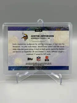 2025 Topps Cosmic Chrome - Justin Jefferson - Stars In The Night - Image 2