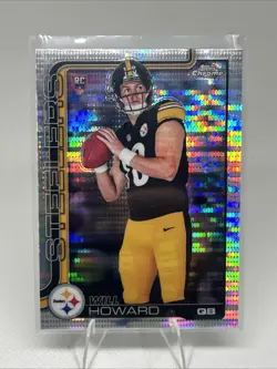 2025 Topps Chrome Will Howard #321 Raywave Refractor RC Pittsburgh Steelers📈💪 - Image 1