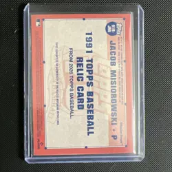 Jacob Misiorowski RC 2026 Topps Series 1 -1991 Topps Baseball Relics #91R-JMI... - Image 2