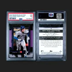 2024 Topps Museum Collection - Pete Crow-Armstrong #30 Amethyst /99 (RC) PSA 7 - Image 1