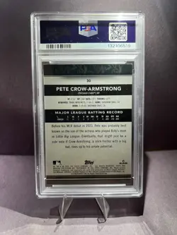 2024 Topps Museum Collection - Pete Crow-Armstrong #30 Amethyst /99 (RC) PSA 7 - Image 3