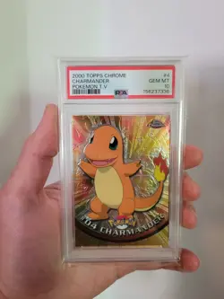 2000 POKEMON TOPPS CHROME CHARMANDER PSA 10 - Image 1