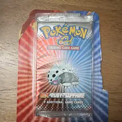 Pokemon TCG EX Ruby & Sapphire Sealed Booster Pack 9 Cards English Aron Art - Image 1