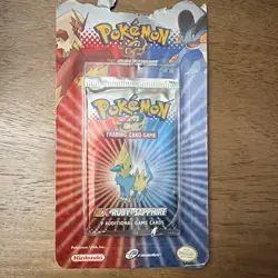 Pokemon TCG EX Ruby & Sapphire Sealed Booster Pack 9 Cards Nintendo Manectric - Image 1