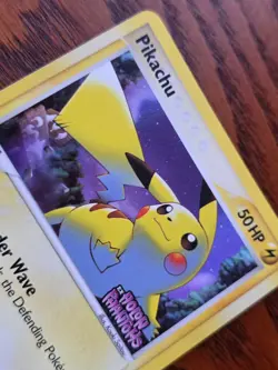 Pikachu Reverse Holo Stamp - 2006 Pokemon TCG Card EX Holon Phantoms 78/110 - NM - Image 2