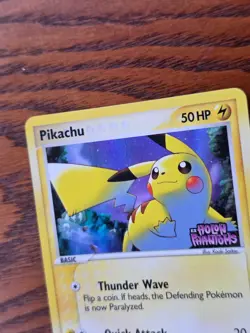 Pikachu Reverse Holo Stamp - 2006 Pokemon TCG Card EX Holon Phantoms 78/110 - NM - Image 5