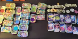 18 Prismatic Evolutions Mini Tins FULL set, Art Card + Coin NO CARDS Empty - Image 1