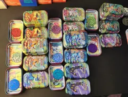 18 Prismatic Evolutions Mini Tins FULL set, Art Card + Coin NO CARDS Empty - Image 2