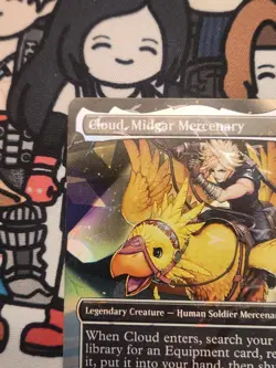 MTG Cloud, Midgar Mercenary - Borderless Chocobo Track FOIL NM - Image 3