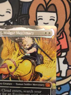 MTG Cloud, Midgar Mercenary - Borderless Chocobo Track FOIL NM - Image 4