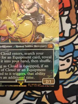 MTG Cloud, Midgar Mercenary - Borderless Chocobo Track FOIL NM - Image 5