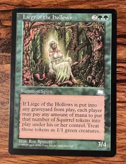 1X MTG Liege of the Hollows Weatherlight​​ Near Mint NM X1 - Image 1