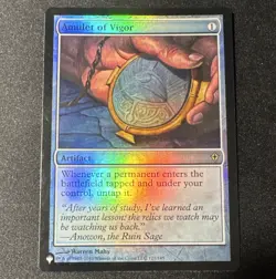 Mtg Amulet of Vigor The List Reprints Foil NM - Image 1