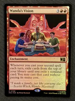MTG Wanda's Vision Commander: Marvel Super Heroes Foil - Image 1