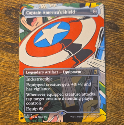 Magic: The Gathering Captain America's Shield Mythic Regular Alt Art Eng R 0317 - Image 1