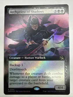 Archpriest of Shadows (Extended Art) March of the Machine Foil NM - Image 1