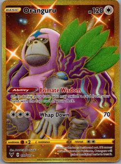 Oranguru 199/185 Secret Rare Vivid Voltage Pokemon Near Mint - Image 1