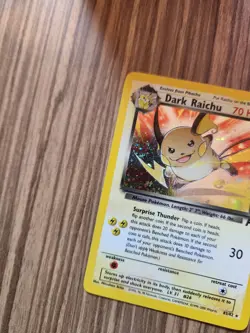 Pokemon Dark Raichu 83/82 Team Rocket Holo Tail Swirl - Image 4