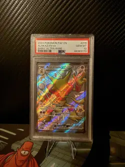 2024 POKEMON PAF EN-PALDEAN FATES SHINY ULTRA RARE #215 ALAKAZAM EX PSA 10 - Image 2