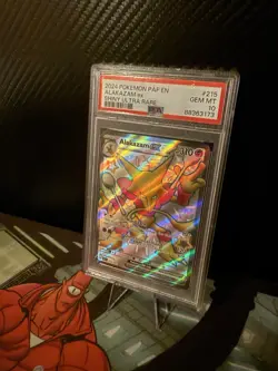 2024 POKEMON PAF EN-PALDEAN FATES SHINY ULTRA RARE #215 ALAKAZAM EX PSA 10 - Image 3