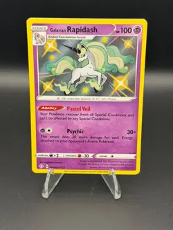 Galarian Rapidash SV048/SV122 Shiny Rare Shining Fates Shiny Vault Pokemon NM - Image 1