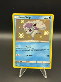 Alolan Vulpix SV8/SV94 Shiny Rare Hidden Fates Shiny Vault Pokemon Near Mint - Image 1