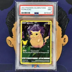 PSA 9 MINT 2021 Pokemon Celebrations PIKACHU #005 Full Art - Image 2