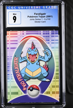 2001 Pokemon TV Animation Edition Johto Series 1 Sticker #160 Feraligatr CGC 9 - Image 1