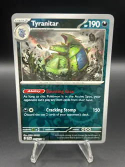• Tyranitar • 095/159 Reverse Holo SV09 Journey Together Pokemon TCG NM - Image 1