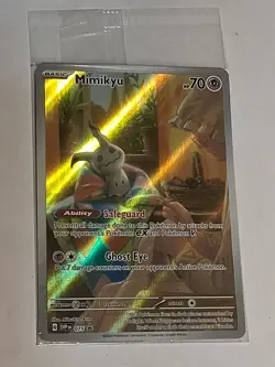Pokemon Tcg Mimikyu 075 Black Star Promo Scarlet Violet Paldean Fates ETB Sealed - Image 2