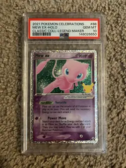 2021 Pokemon Celebrations Mew EX Holo #88 PSA 10 - Image 1