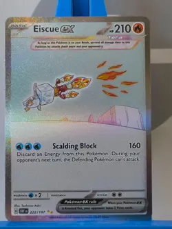Eiscue EX Sv03: Obsidian Flames 222/197 Special Illustration Rare - Pokemon TCG - Image 3