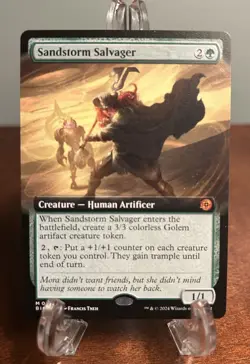 MTG Sandstorm Salvager Extended Art, NM-Mint English Outlaws of Thunder Junction - Image 1