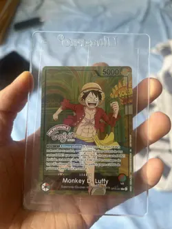 Carte One Piece TCG – Monkey D. Luffy OP13-001 – Musee Grevin Paris Exclusive FR - Image 1