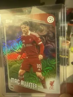 Alexis Mac Allister Topps Premier League 2025/2026 Liverpool, numbered 01/10 - Image 1